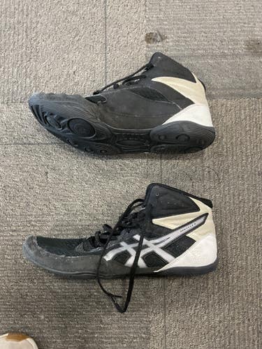 Used Asics MATFLEX Wrestling Shoes Black Senior 10 11614-S000233825