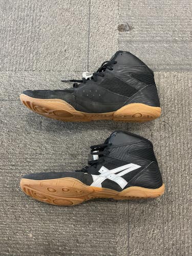 Used Asics MATFLEX Wrestling Shoes Black Senior 8.5 11614-S000233826