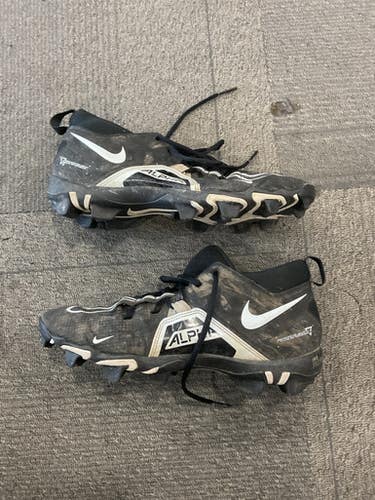 Used Nike ALPHA Adult FB Cleats Black Senior 9 11614-S000233830