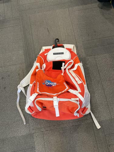 Used THE CREW BASEBALL 2 BAT BAG BB/SB Player Carry Bag Orange 11614-S000233821