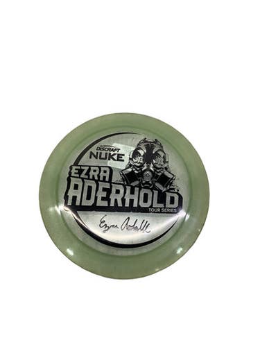 Used Discraft NUKE EZRA ADERHOLD TOUR SERIES Disc Golf Driver Clear 174g 11347-S000266477