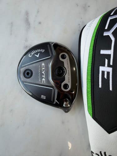 Callaway Elyte Ti Titanium 5-Wood 18 +HC Head Only NICE