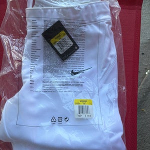 White Women's Small Adult Nike Game Pants (New) in bag.