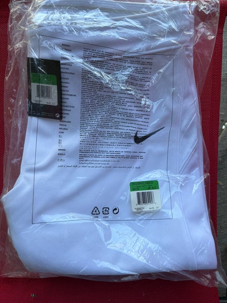 White Women's XL Adult Nike Game Pants (New) in bag.