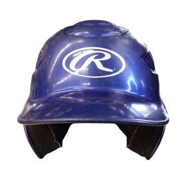 Used Rawlings RCFH 6 1/2 - 7 1/2 Batting Helmet No Mask Royal Blue MD 11760-S000090234