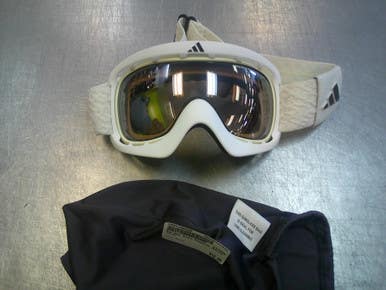 Used Adidas Snow Goggles Adult White 11339-S000200596