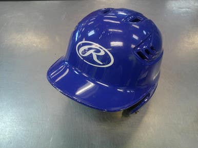 Used Rawlings HELMET Batting Helmet No Mask Royal Blue MD 11339-S000200579