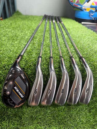 Callaway - MAVRIK MAX - IRON SET 6-Pw + 5Hy - Steel - MAX KBS 80 - Regular - RH