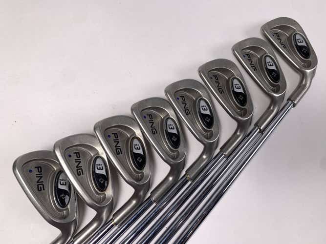 Ping i3 + Iron Set 3-PW Blue Dot 1* Up Stiff Steel Mens RH