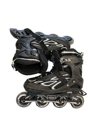 Used ZPM ABEC 7 Senior Rec Fitness Skates Black Adjustable 11682-S000127167