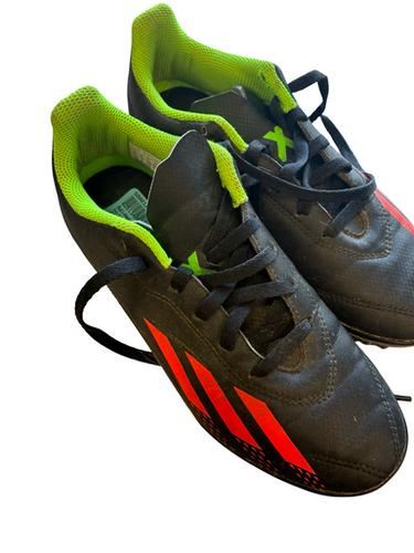 Used Adidas Soccer Turf Shoes Black Junior 02.5 11682-S000129369