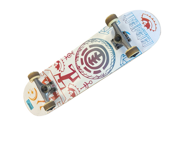 Used Element SKATEBOARD Complete Skateboard White Regular 11682-S000129740