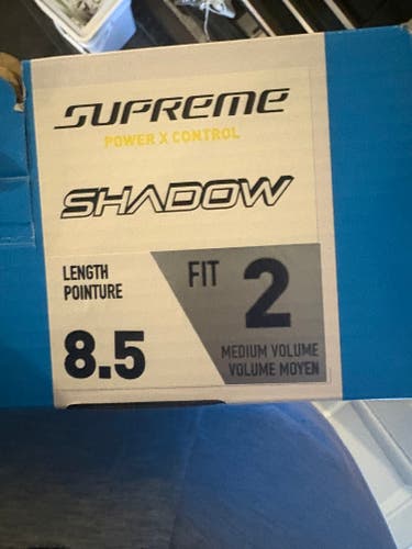 Black 2024 Bauer Supreme Shadow Hockey Skates 8.5 (Used)