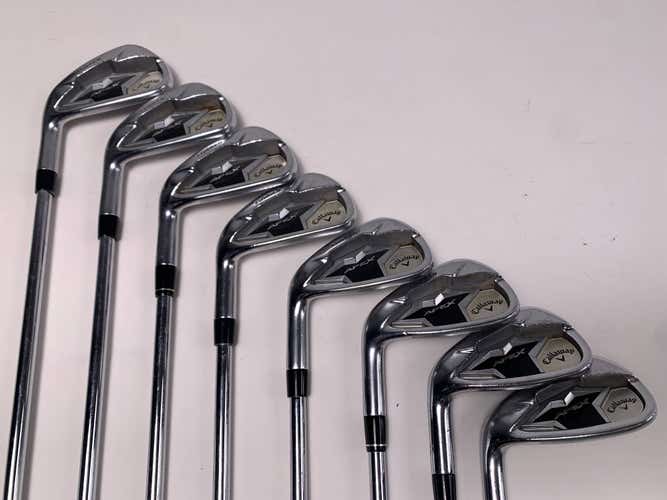 Callaway Apex 19 Iron Set 4-PW+AW KBS Max 90g Stiff Steel Mens LH