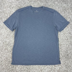 Tommy Bahama Shirt Mens Large Blue Short Sleeve Crewneck Tee T Beach Casual