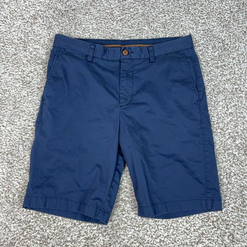 Tommy Bahama Shorts Mens 33 Blue Chino Stretch Casual Summer Beach Logo Golf