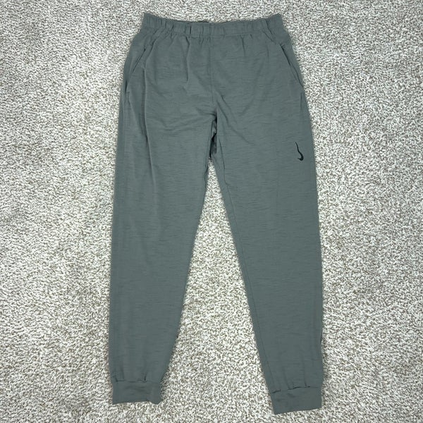 Nike Pants Mens Large Tall LT Gray Yoga Dri-FIT Joggers Stretch Athletic