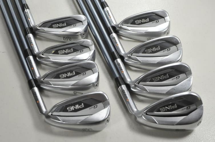 Ping G425 5-W,UW,SW Iron Set Regular Flex Orange Dot Alta CB RH Graphite #213646