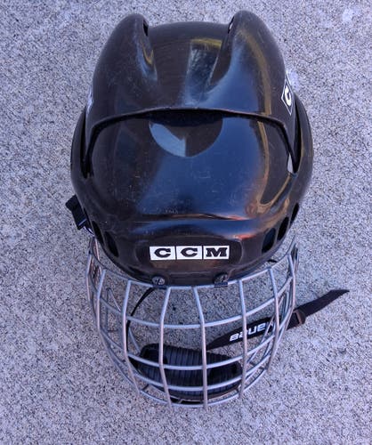 Medium black  CCM HT400 Helmet (Used)