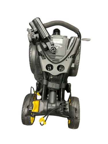Used Callaway BLK/YELLOW PUSH CART Golf Cart 4 Wheel 11834-S000048705