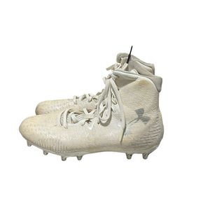 Used Under Armour Adult FB Cleats White Senior 8 11834-S000048699