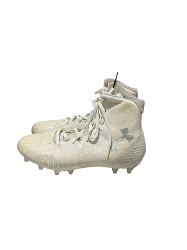 Used Under Armour Adult FB Cleats White Senior 8 11834-S000048699