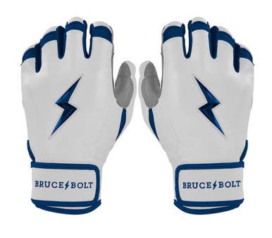 New ADULT NAVY PREMIUM PRO CHROME SERIES SHORT CUFF BATTING GLOVE BRUCE BOLT 11834-502S10