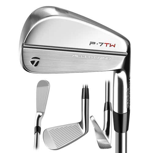 Taylor Made P7TW Iron Set 3-PW (Steel Dynamic Gold, STIFF) Tiger Woods Golf NEW