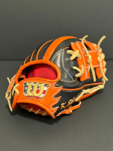 Rare Custom Japanese Wilson Staff 87 model RH Infield Baseball Glove 11.75" (Used)