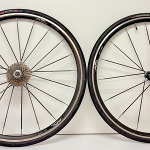ROL SL28 10-Speed 20/16-Bladed Spoke Aluminum Road Bike 700C Wheelset +Tires