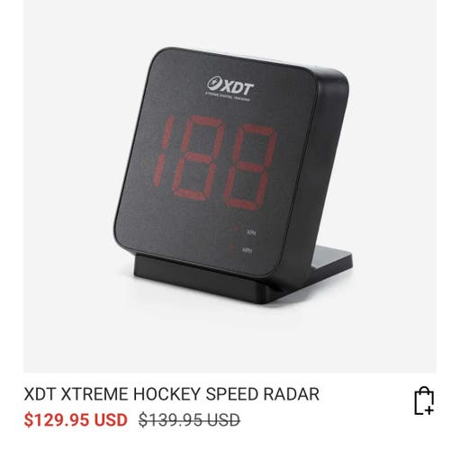 Hockey Radar Gun for Shot Speed (New)