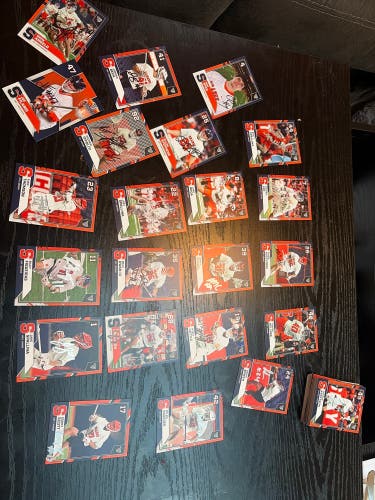 New Syracuse lacrosse trading set cards!