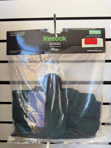 Green Intermediate Reebok Hockey Socks 26" (New)