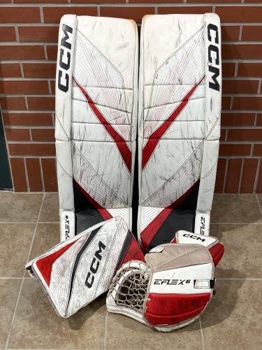 Used Senior CCM EFlex 6 Regular Goalie Full Set 34" | PRO STOCK