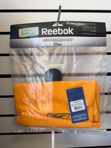Yellow Intermediate Reebok Hockey Socks 26" (New)