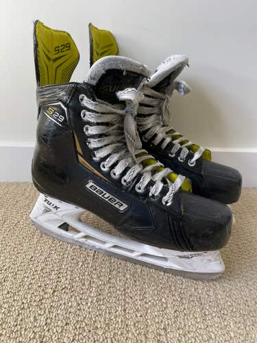 Black Bauer Supreme S29 Hockey Skates Regular Width 12 (Used)