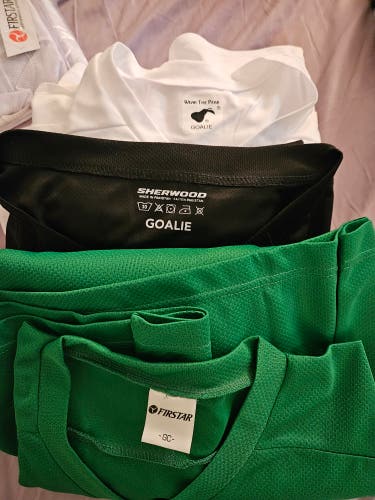 3 Goalie Cut Adult Jerseys (Used)