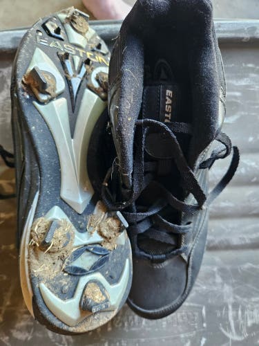 Black Men's Size M 12.0 (W 13.0) Adult Easton High Top Molded Cleats (Used)