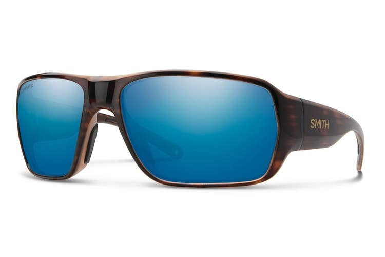 Smith Optics Castaway Sunglasses Tortoise Chromapop Glass Polarized Blue Mirror