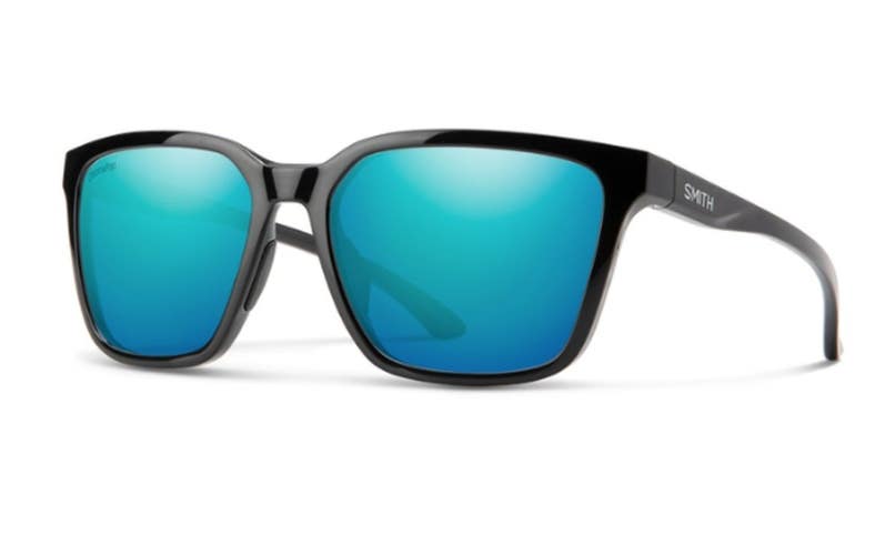 Smith Optics Shoutout Sunglasses Black Chromapop Polarized Opal Mirror Lens New