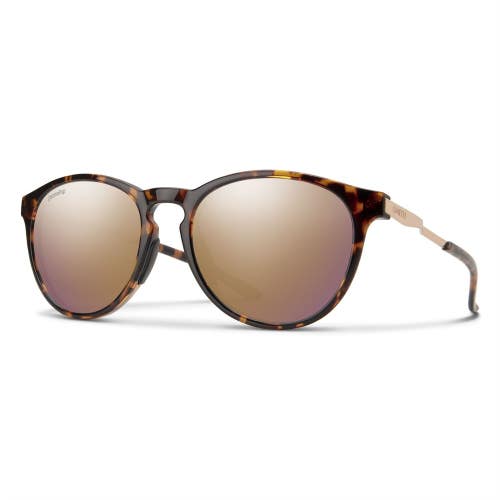Smith Optics Wander Sunglasses Tortoise Chromapop Polarized Rose Gold Mirror