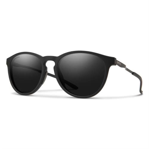 Smith Optics Wander Sunglasses Matte Black Chromapop Polarized Black Lens