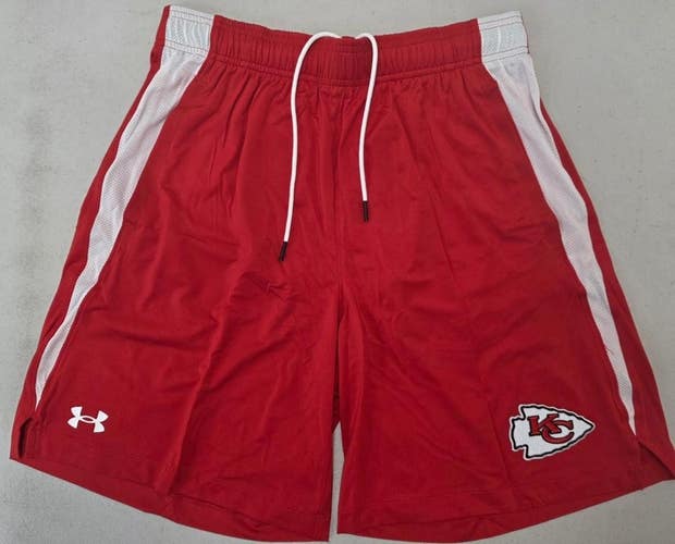 Under Armour UA Eagles Bills Patriots Giants Chiefs Football Shorts NWT RED