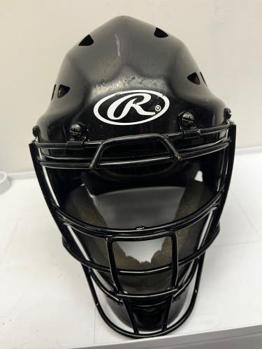 Rawlings Youth Catchers Helmet Mask Hat Size 6.5”-7” Kids Baseball Equipment Blk
