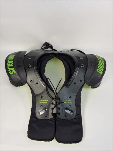 Douglas Commando Football Shoulder Pads, Size Medium (13-14")