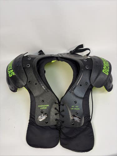 Douglas Commando Football Shoulder Pads, Size Large (14-15")