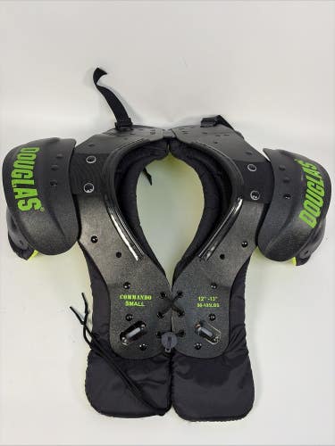 Douglas Commando Football Shoulder Pads, Size Small (12-13")