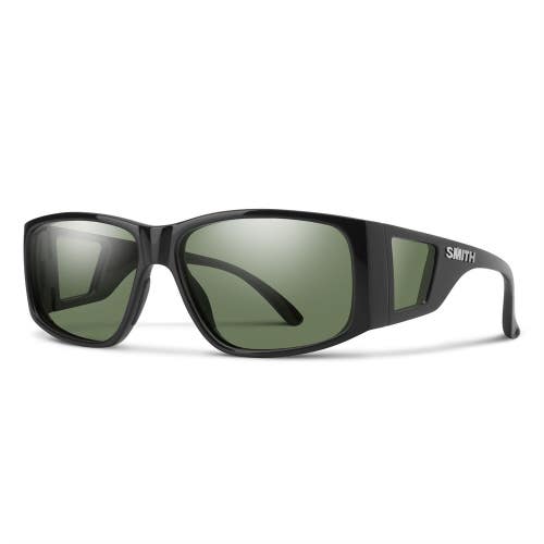 Smith Optics Monroe Peak Sunglasses Black Frame, ChromaPop Gray Green Lens New