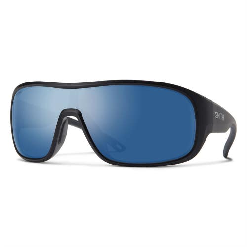 Smith Optics Spinner Sunglasses Matte Black Chromapop Polarized Blue Mirror Lens