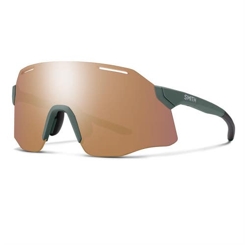 Smith Vert Sunglasses Matte Alpine Green, Chromapop Rose Gold Mirror Lens +Bonus